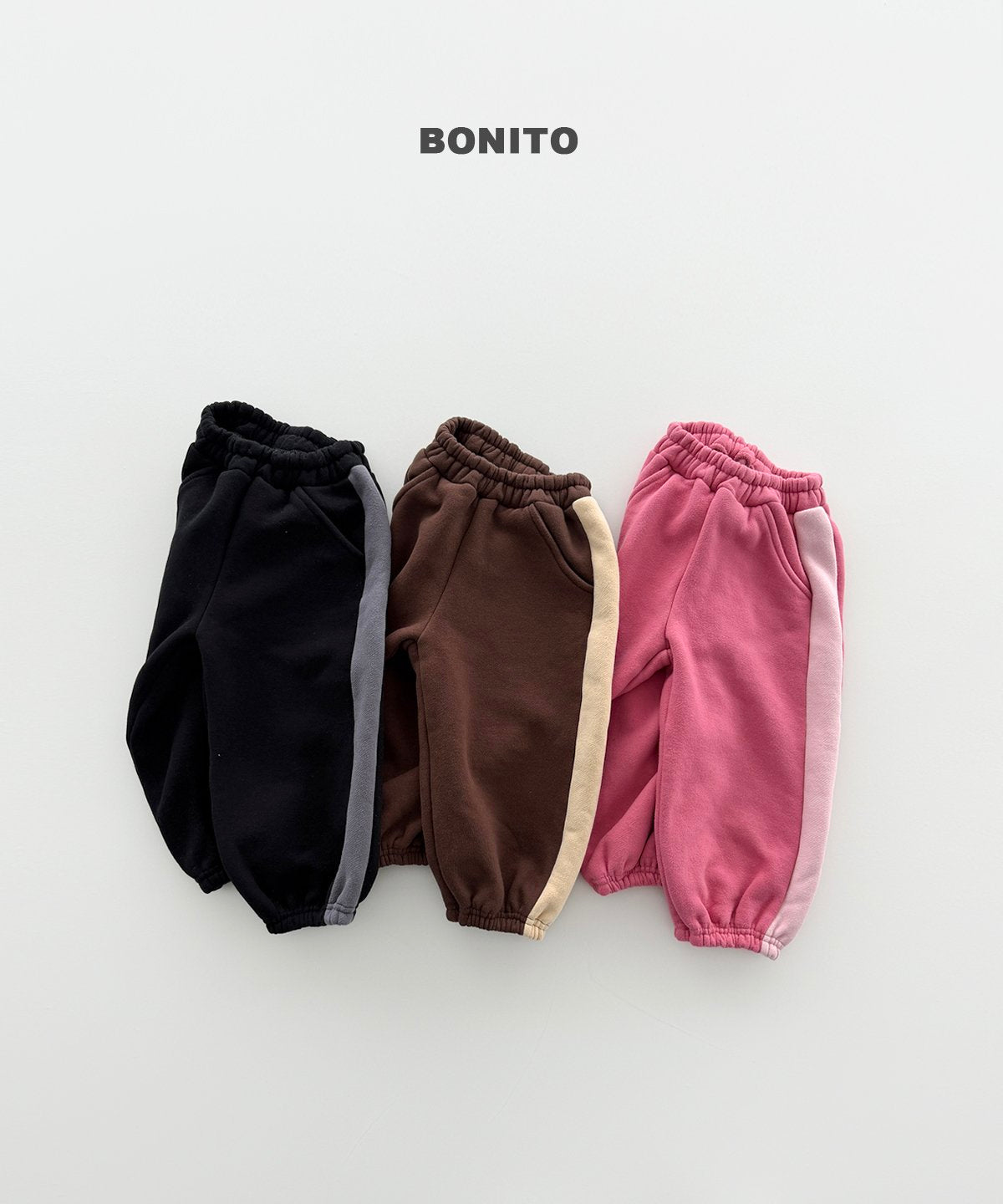 ［BONITO］side color jogger pants