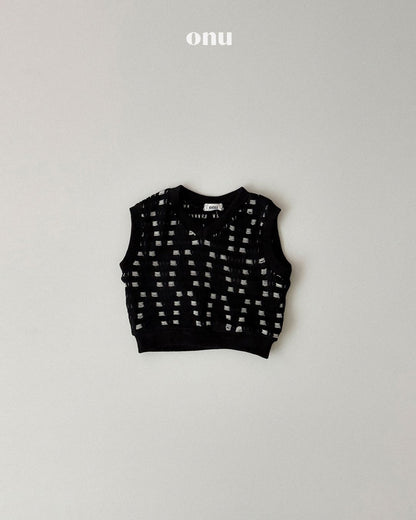 ［ONU］warm knit vest