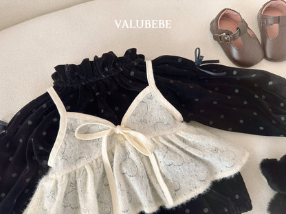 ［valubebe］dot ribbon suit
