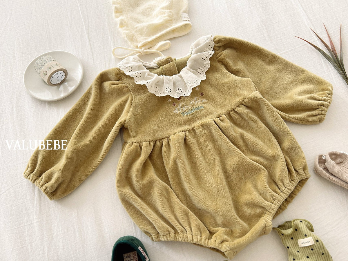 ［valubebe］embroidery velour suit