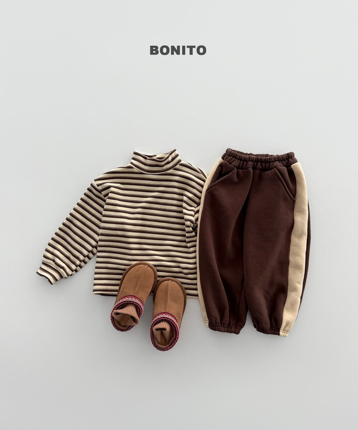［BONITO］side color jogger pants