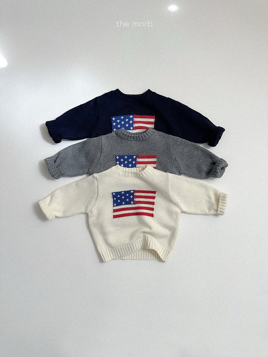 ［minirobe］american knit sweater