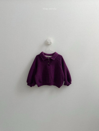 ［minirobe］boy collared sweatshirt
