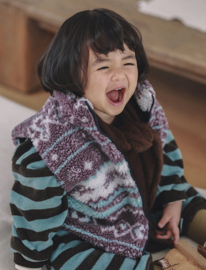 ［ONU］big stripe sweatshirt