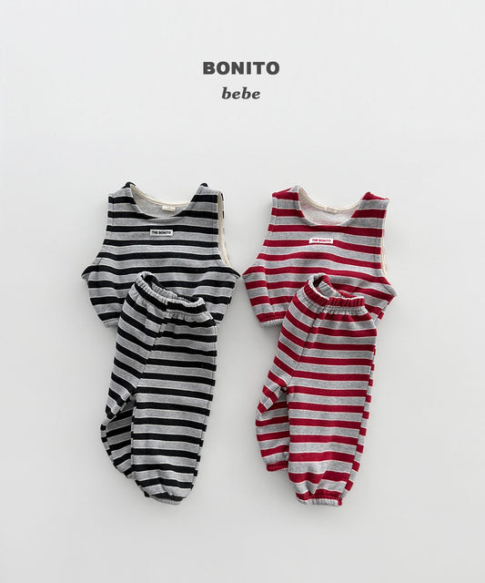 ［BONITO］stripe vest set