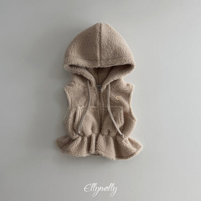 ［ellymolly］bear hood vest