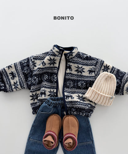 ［BONITO］nordic zip-up jumper