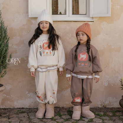 ［OREN］romy garden fleece set