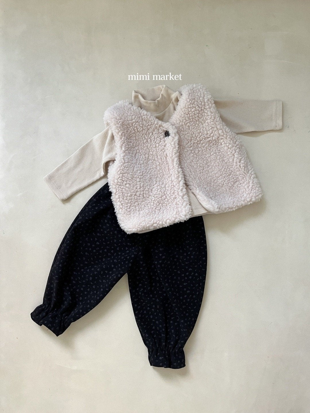 ［mimimarket］poodle vest