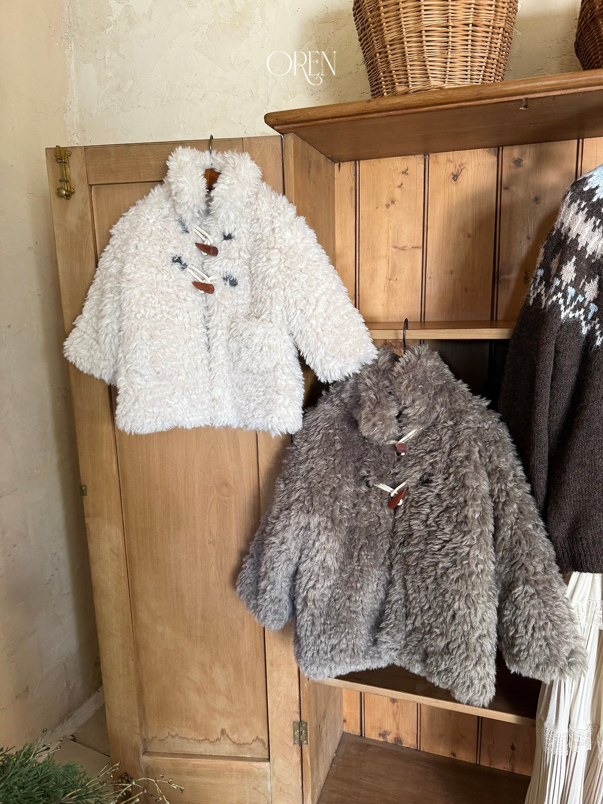 ［OREN］bernie toggle fur jacket