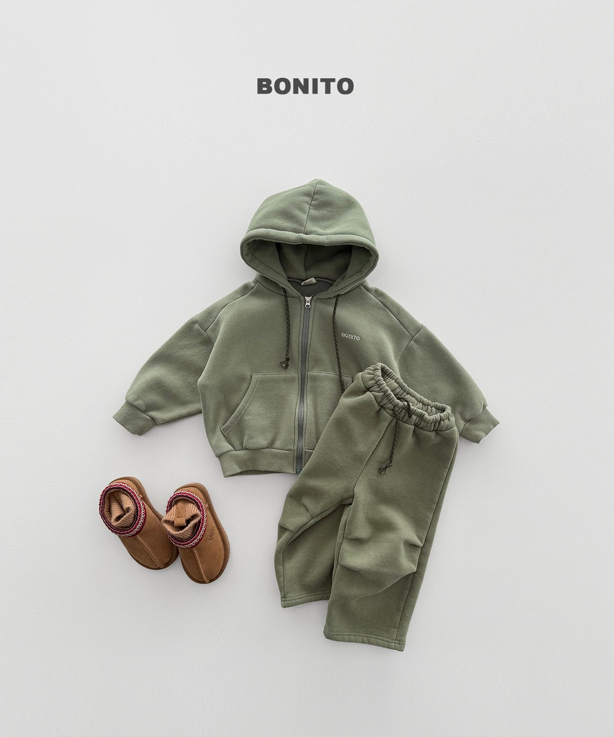 ［BONITO］knee tuck straight pants