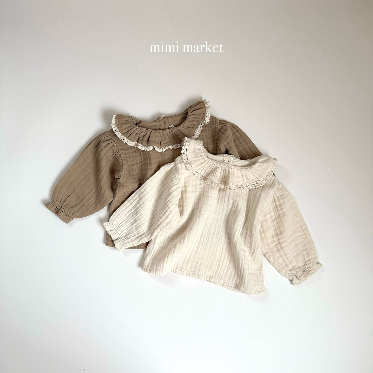 ［mimimarket］fury collar blouse