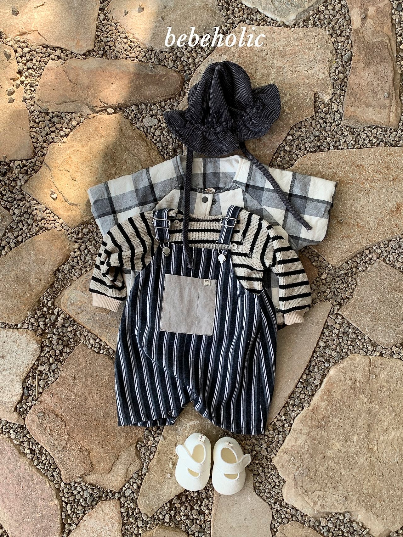 50.MoreStripedSuspenderRomper