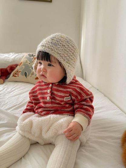 ［ONU］fluffy hood Tops