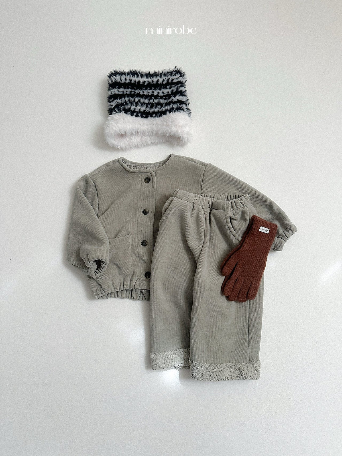 ［minirobe］poy warm cardigan