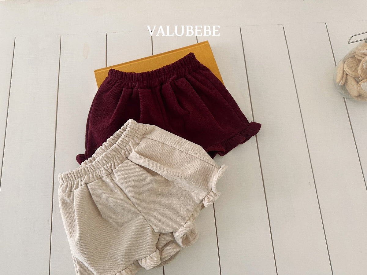 ［valubebe］corduroy frill shorts