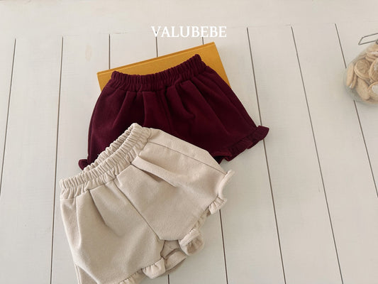 ［valubebe］corduroy frill shorts