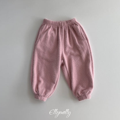 ［ellymolly］snowflake angora jogger pants