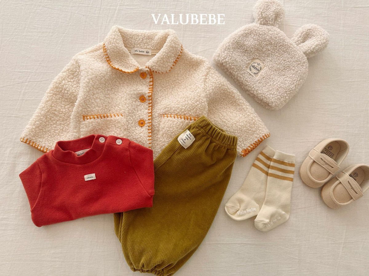 ［valubebe］solid half neck tee