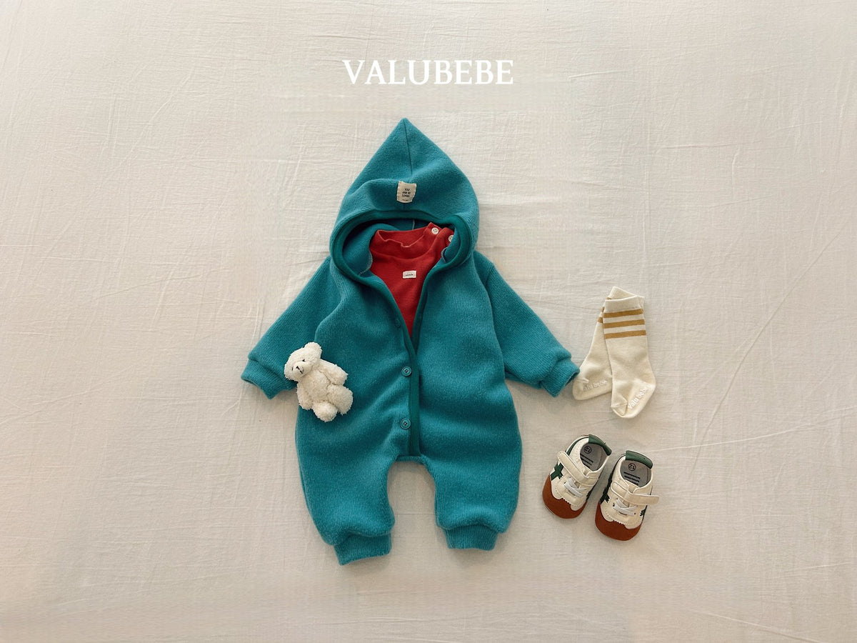 ［valubebe］whole grain pointed hood suit