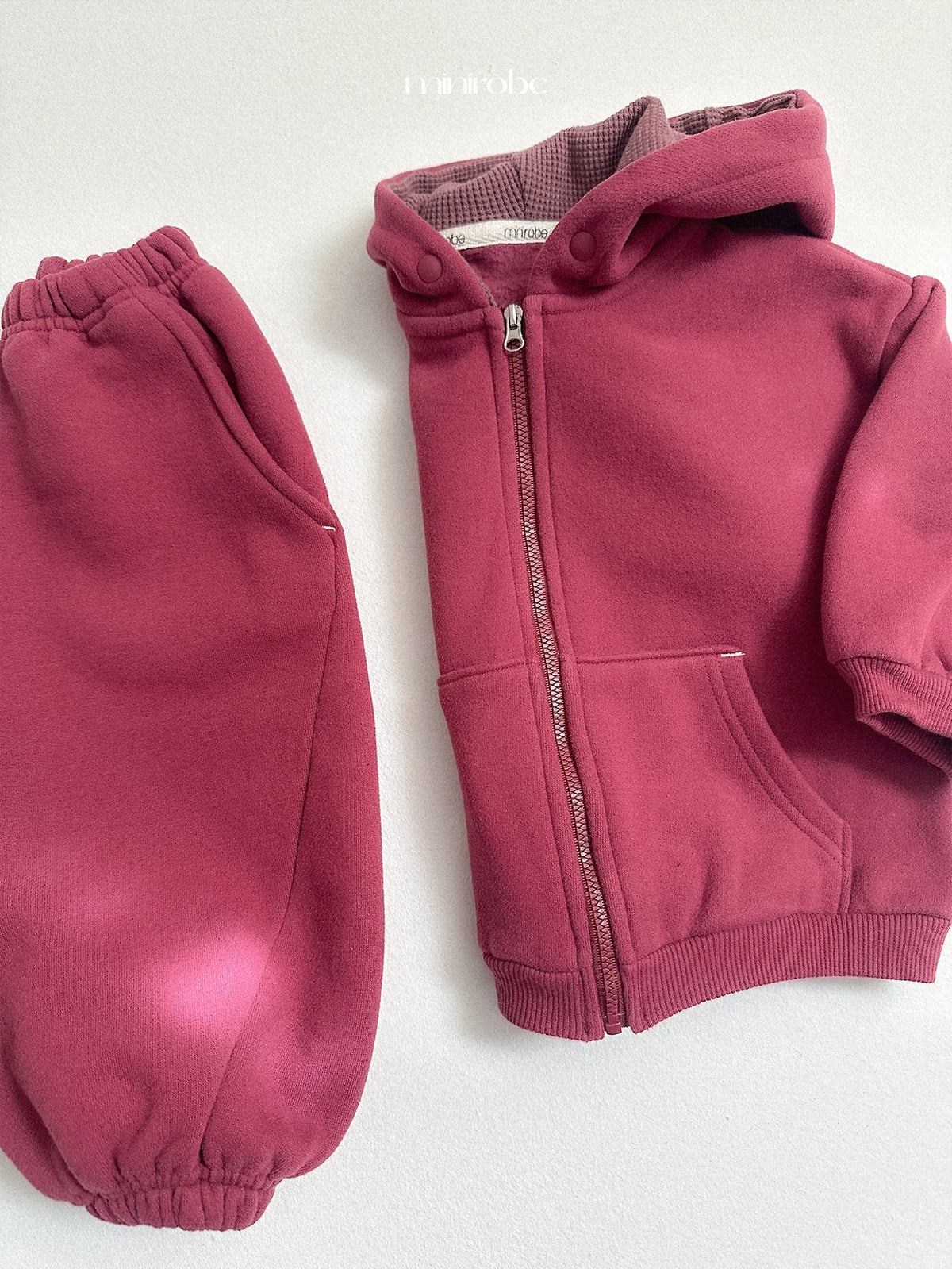 ［minirobe］barrel hood zip-up