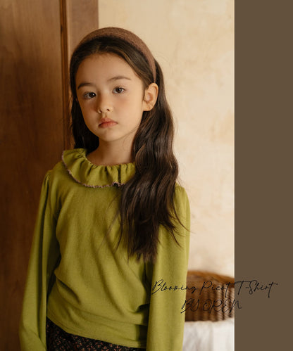 ［OREN］blooming frill picot t-shirt