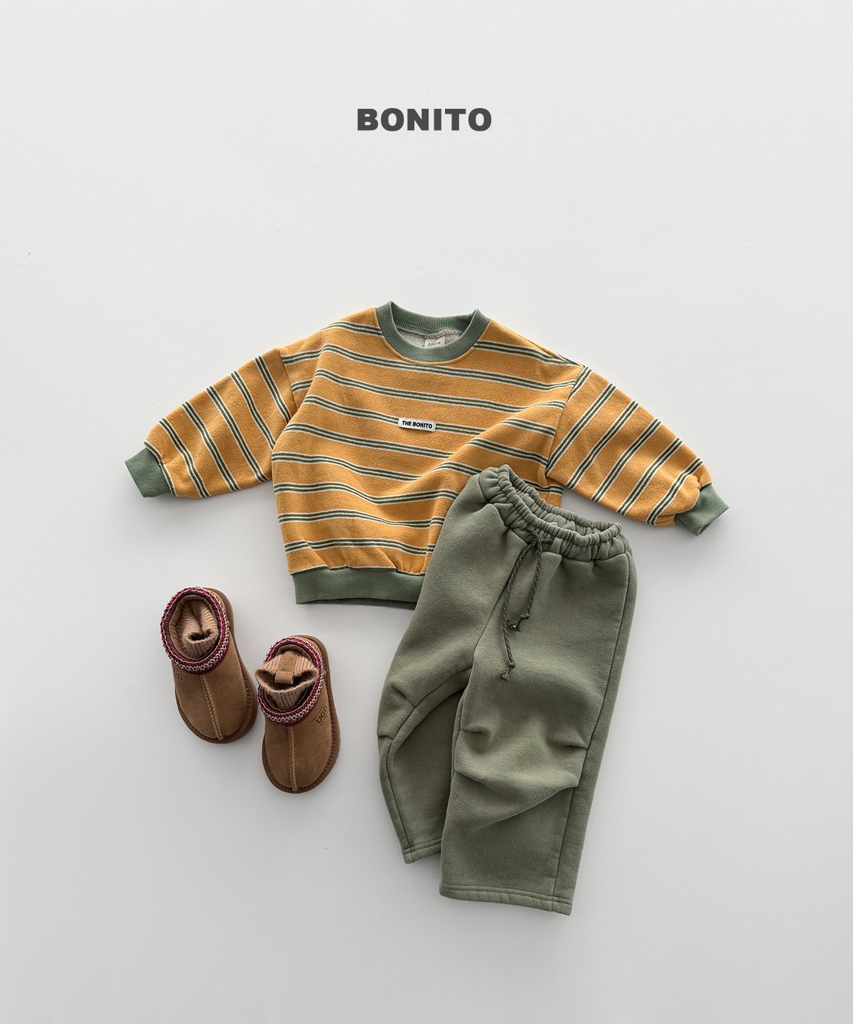 ［BONITO］knee tuck straight pants
