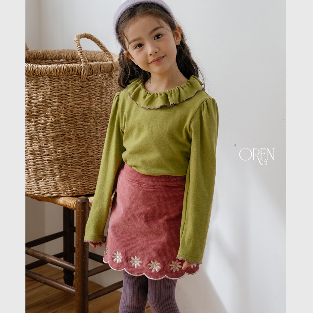 ［OREN］bella embroidered culotte pants