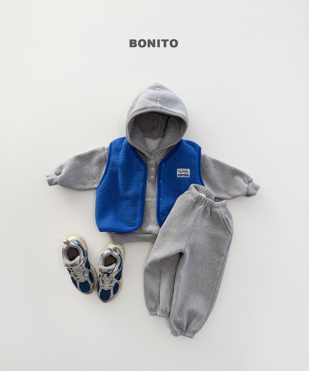 ［BONITO］stripe rib hoodie