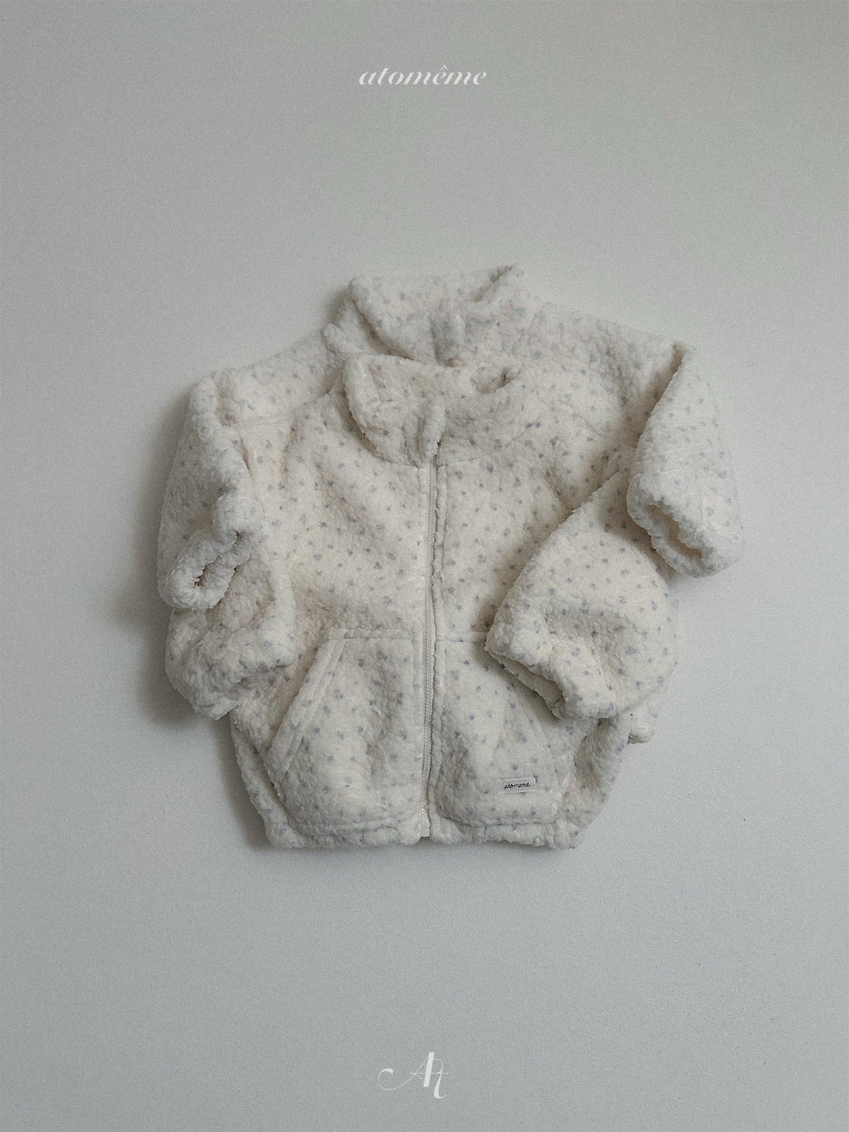 ［atomeme］teddy zip-up