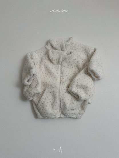 ［atomeme］teddy zip-up