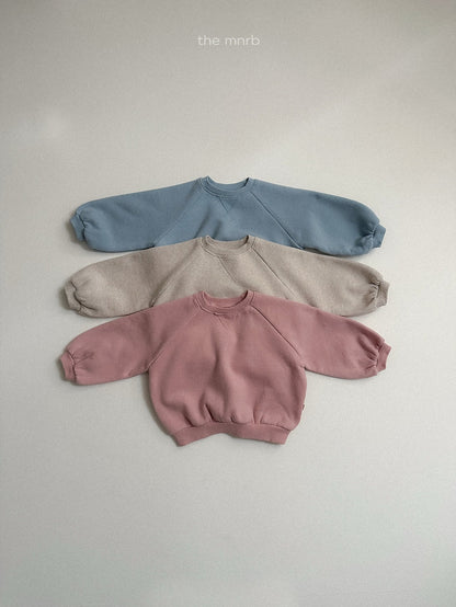 ［minirobe］raglan rounded sweatshirt