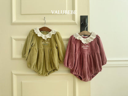［valubebe］embroidery velour suit