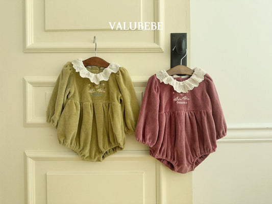 ［valubebe］embroidery velour suit