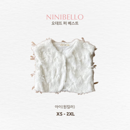 ［ninibello］odette fur vest