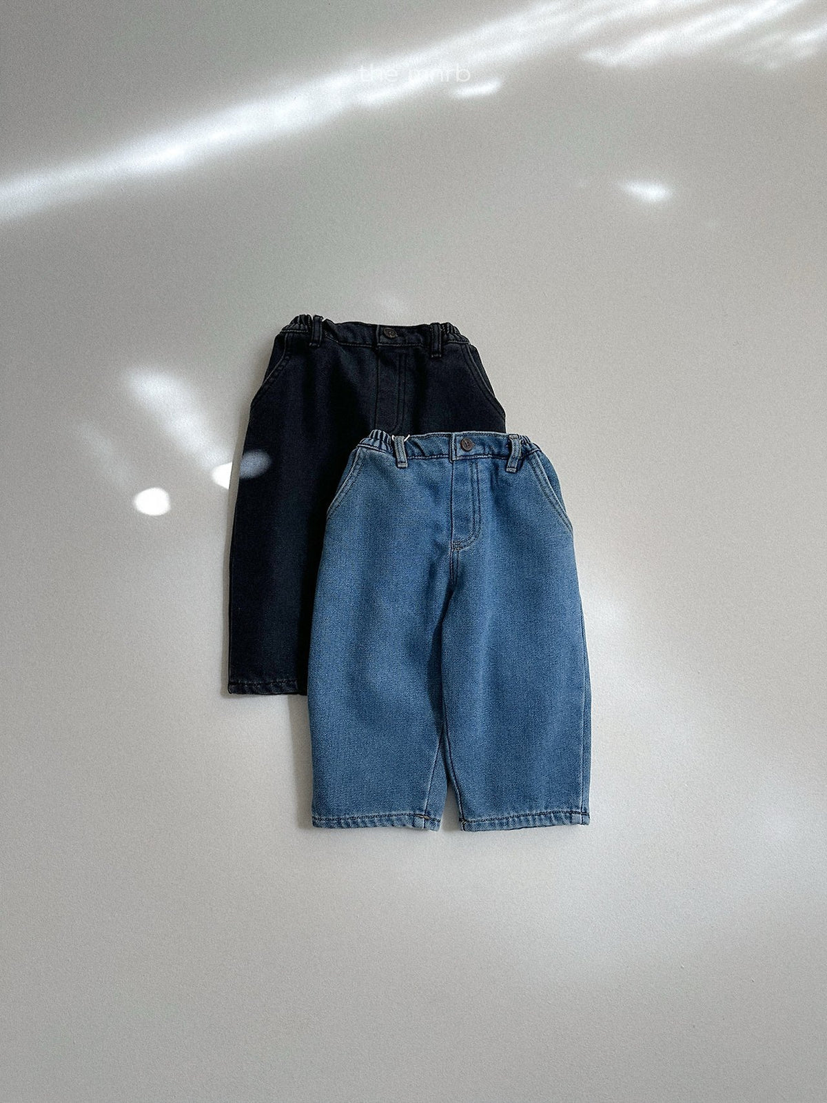 ［minirobe］dart denim pants