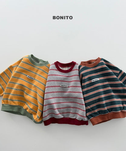 ［BONITO］monica stripe sweatshirt