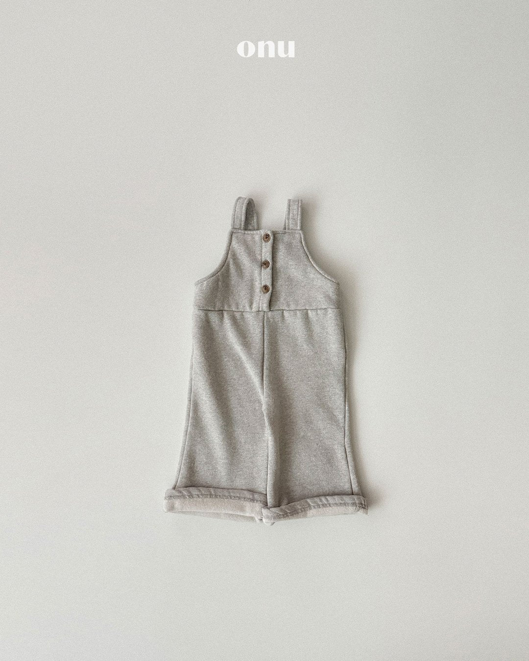 ［ONU］fleece sweat overall