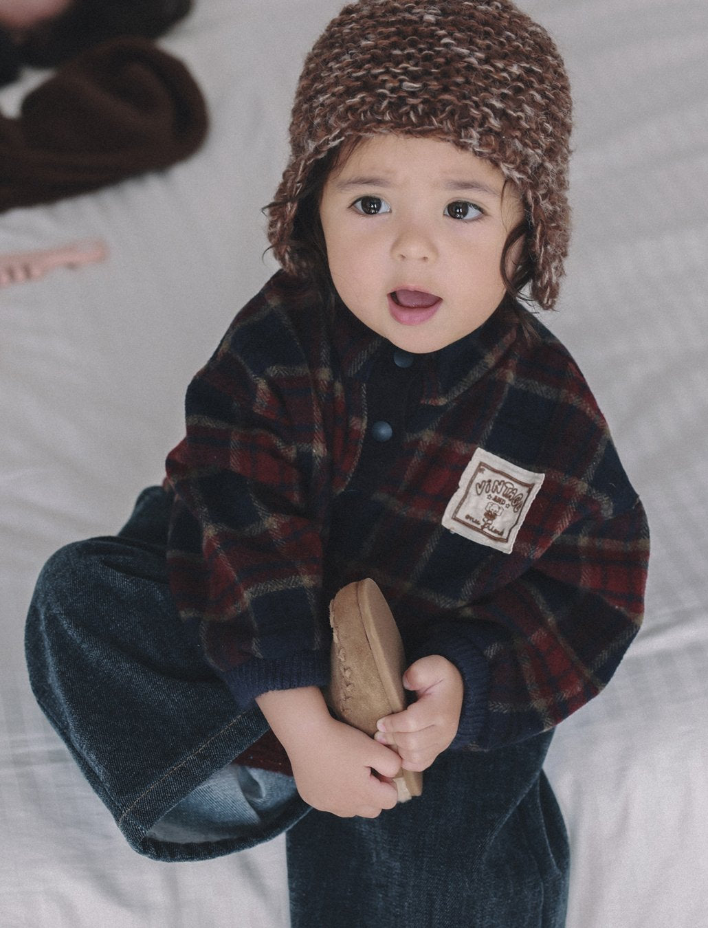 ［ONU］wide fleece denim