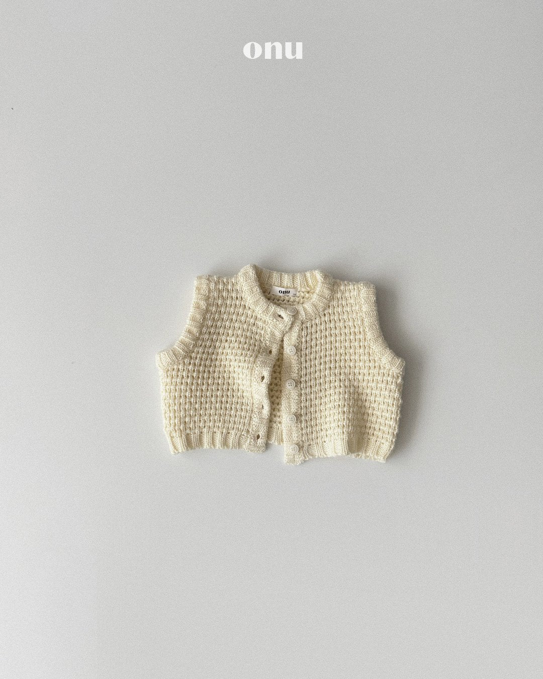 ［ONU］chunky knit vest