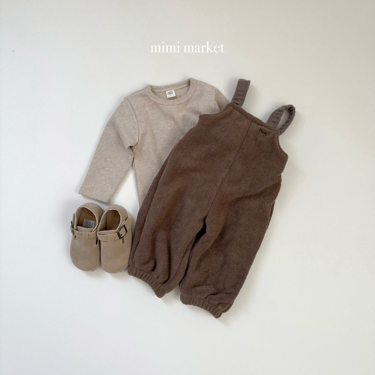 ［mimimarket］peach long sleeve tee