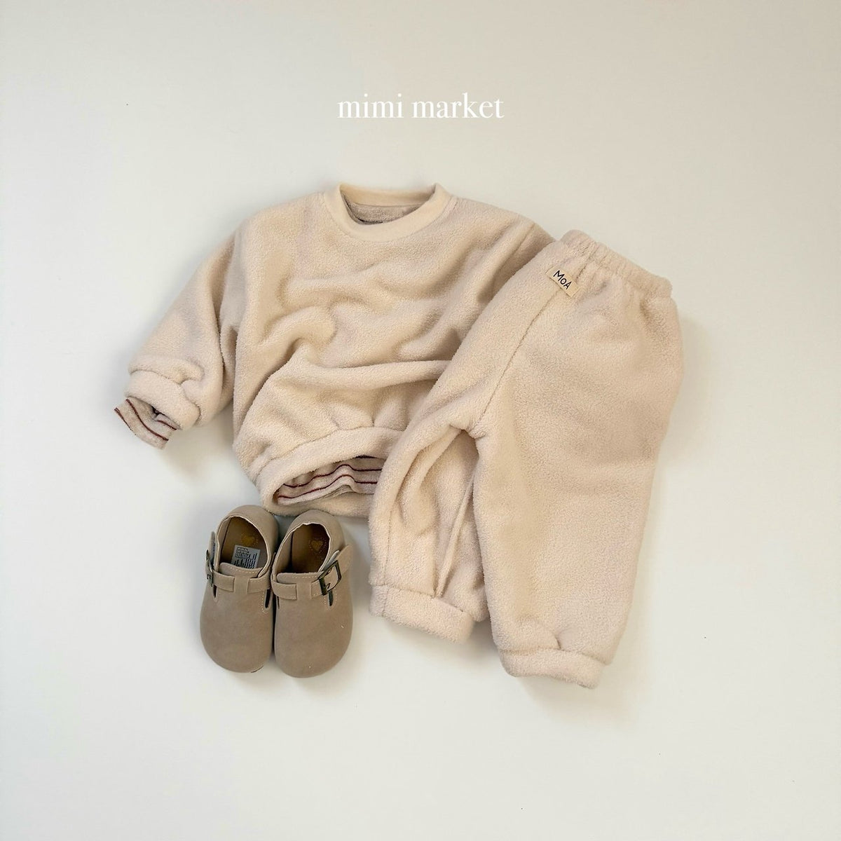 ［mimimarket］egg pintuck jogger pants