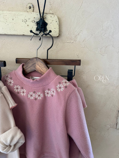 ［OREN］ambre frill fleece set