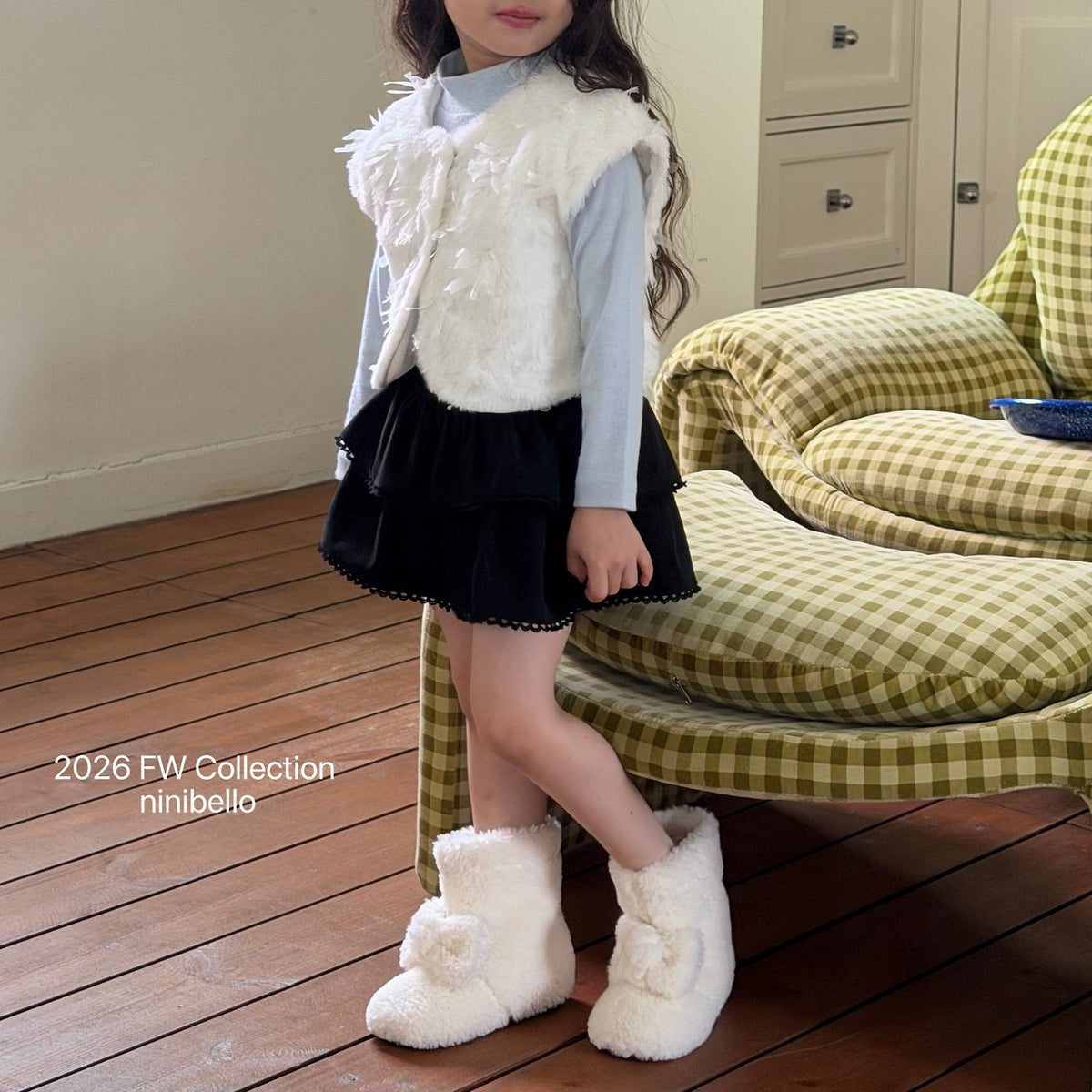 ［ninibello］odette fur vest