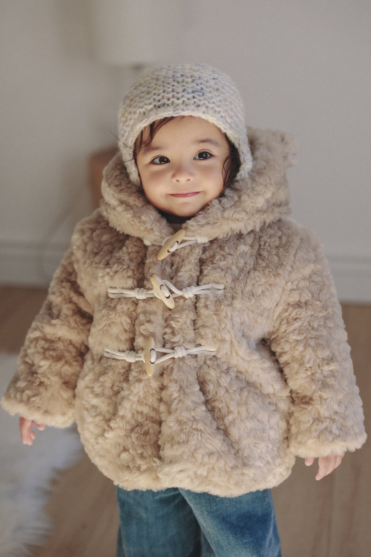 ［ONU］fur teddy coat