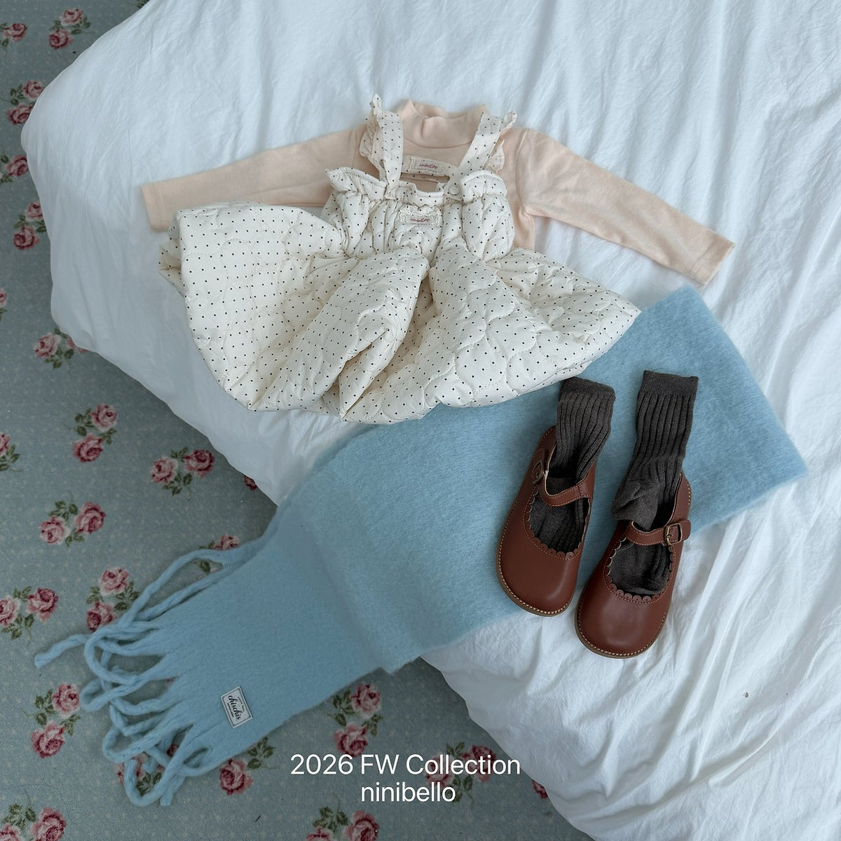 ［ninibello］picnic quilted dress