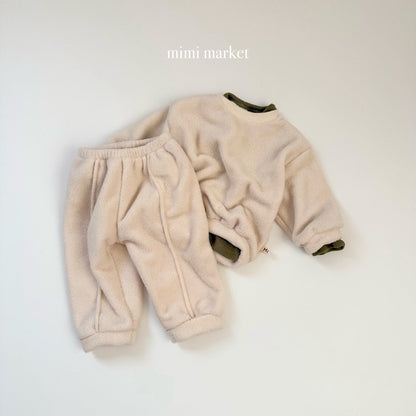 ［mimimarket］egg pintuck jogger pants