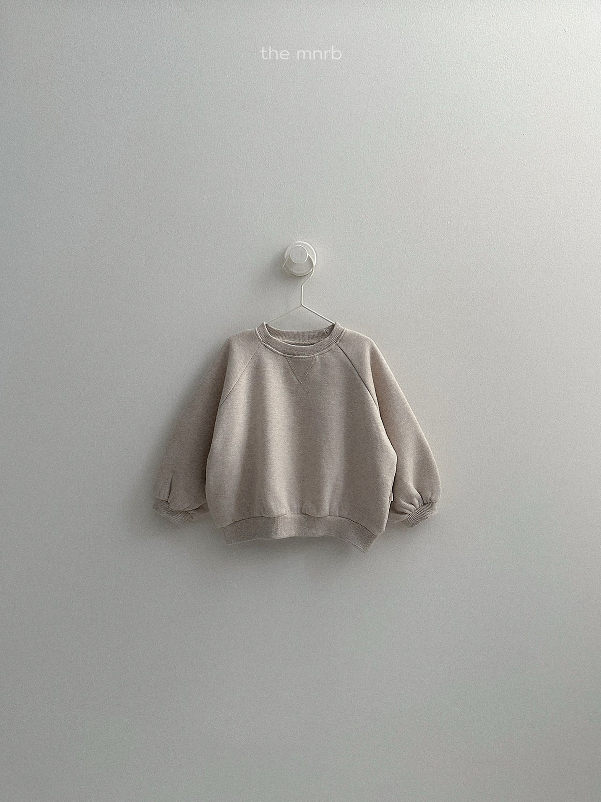 ［minirobe］raglan rounded sweatshirt
