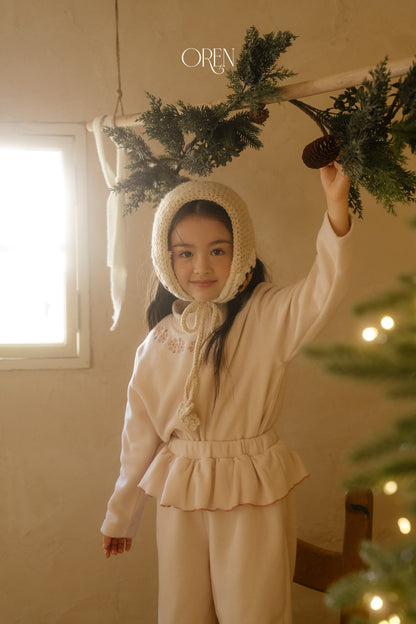 ［OREN］ambre frill fleece set