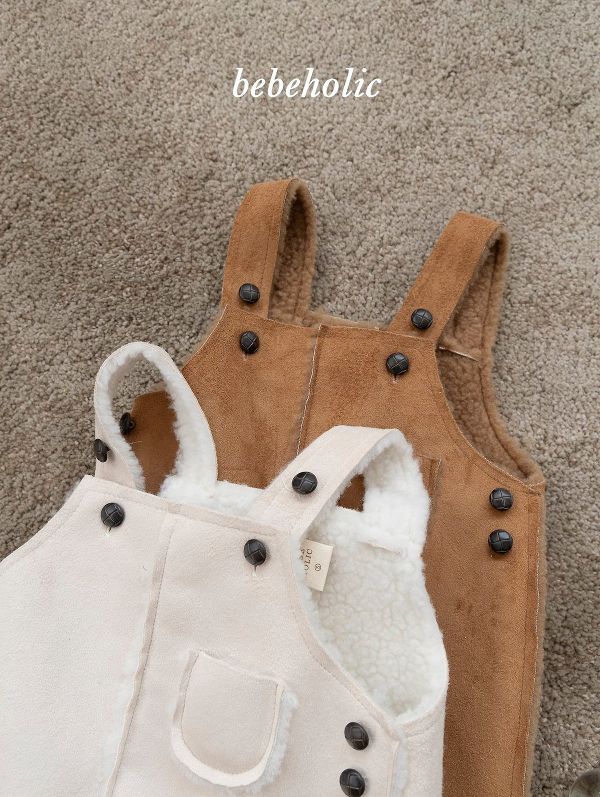 ［bebeholic］moose suspender suit